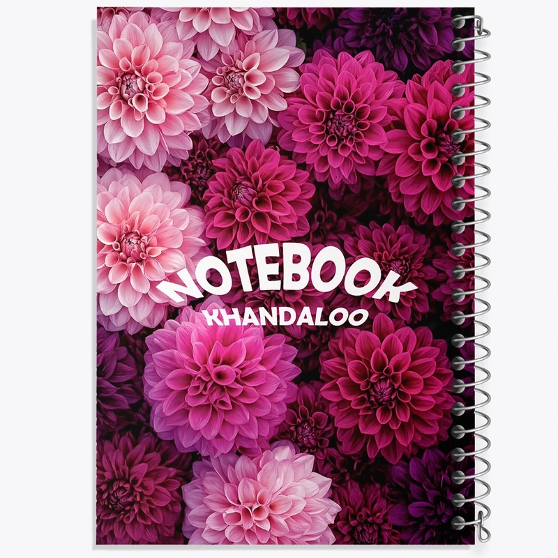 دفتر لیست خرید 50 برگ خندالو طرح پترن گل داوودی کد N7645