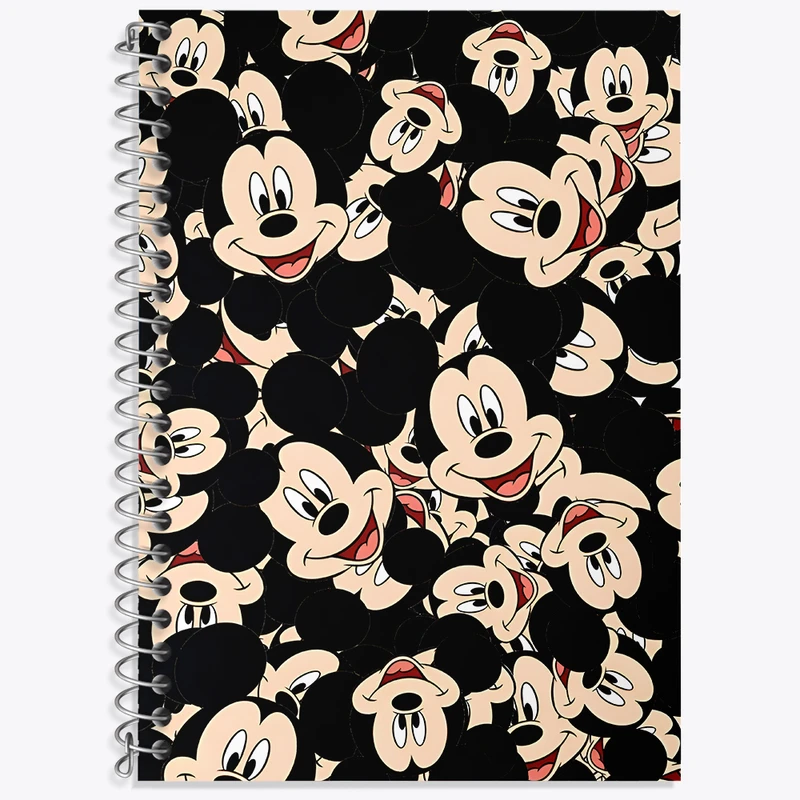 دفتر زبان دوخط 50 برگ خندالو طرح پترن میکی موس کد N7085