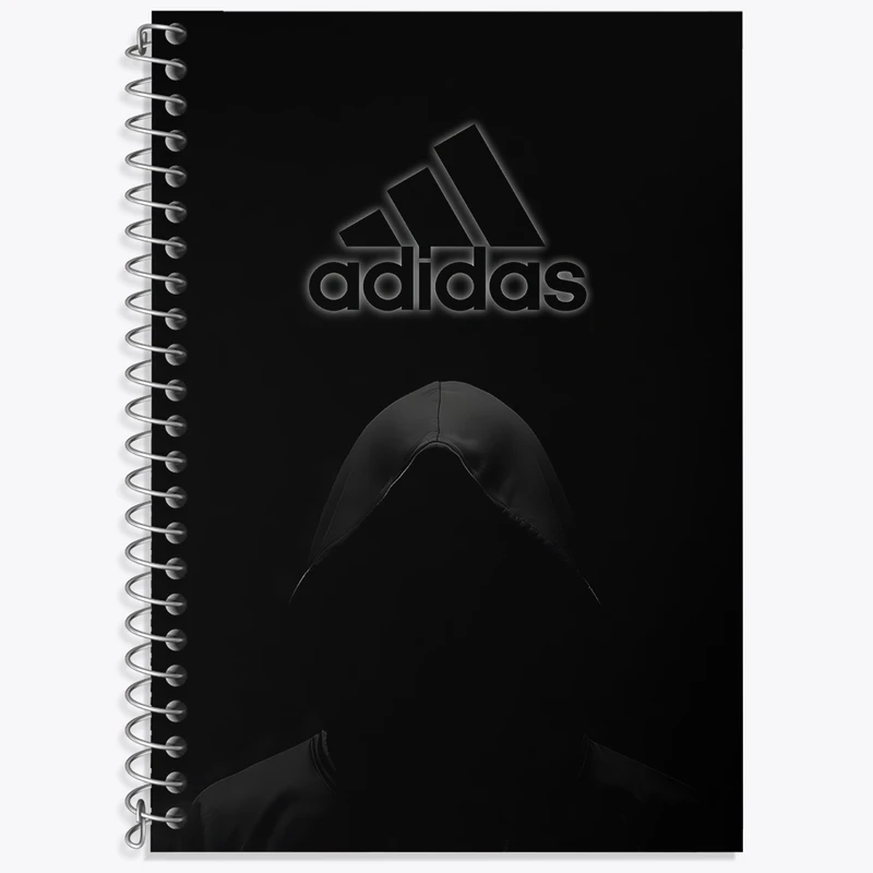 دفتر زبان 50 برگ خندالو مدل سه خط طرح آدیداس (Adidas) کد N7564
