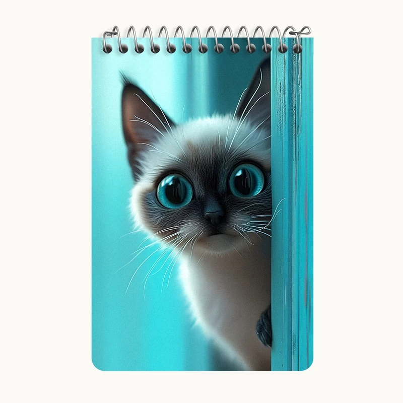 دفتر یادداشت 50 برگ خندالو طرح گربه بامزه کد F10726