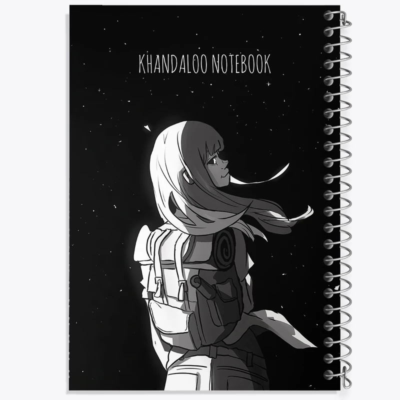 دفتر ژورنال نویسی 50 برگ خندالو مدل نقطه ای طرح دخترانه کد N7993