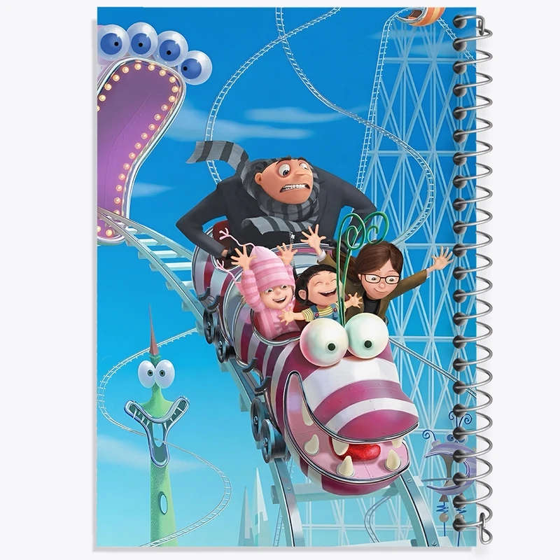 دفتر ژورنال نویسی 50 برگ خندالو مدل نقطه ای طرح مینیون ها (Minions) کد N7480