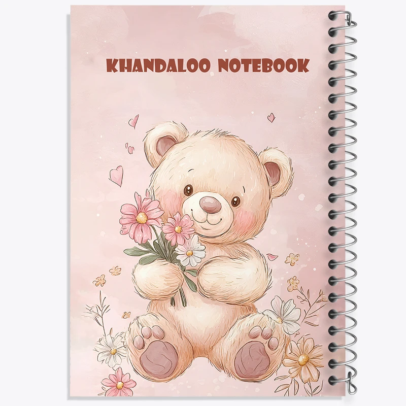 دفتر مشق 100 برگ خندالو طرح خرس بامزه کد N6914