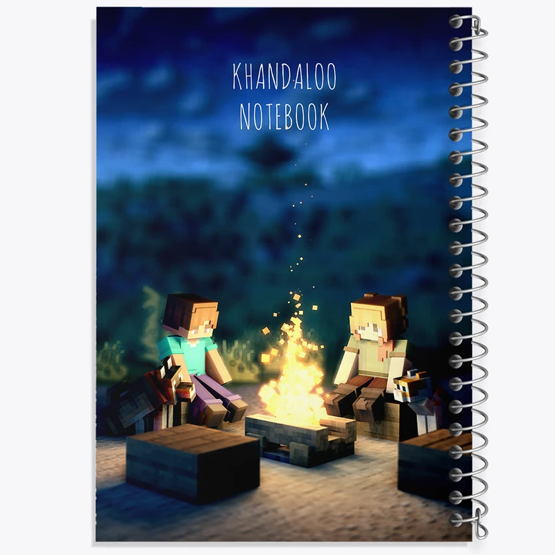 دفتر نقاشی 50 برگ خندالو طرح بازی ماینکرافت (Minecraft) کد N8755
