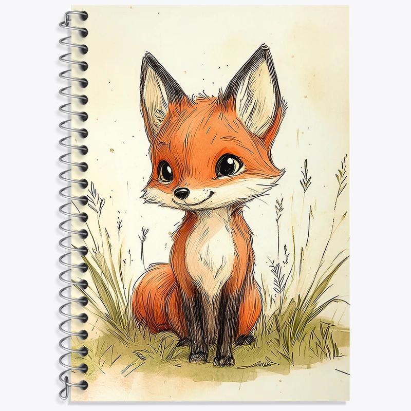 دفتر نت موسیقی 50 برگ خندالو طرح روباه کیوت کد N9400