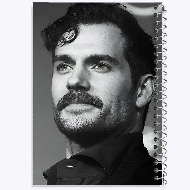 دفتر شطرنجی 50 برگ خندالو طرح هنری کوویل (Henry Cavill) کد F10239