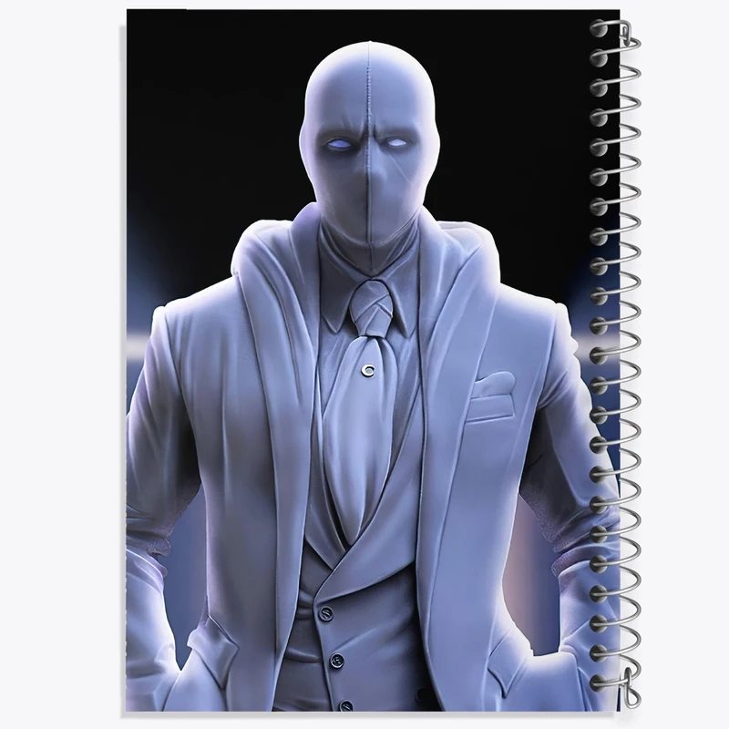 دفتر طراحی 50 برگ خندالو طرح شوالیه ماه (Moon Knight) کد N2845