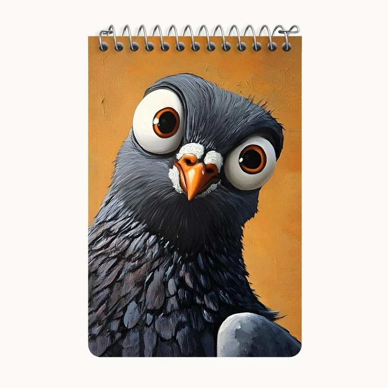 دفتر یادداشت 50 برگ خندالو طرح کبوتر خنگ کد F6532