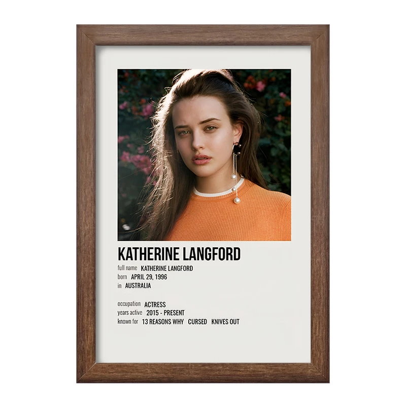 تابلو خندالو طرح کاترین لانگفورد (Katherine Langford) کد F13152