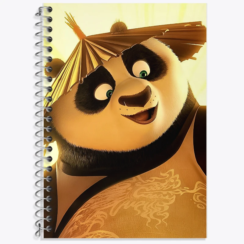 دفتر نت موسیقی 50 برگ خندالو طرح پاندا کونگ فو کار کد F10349
