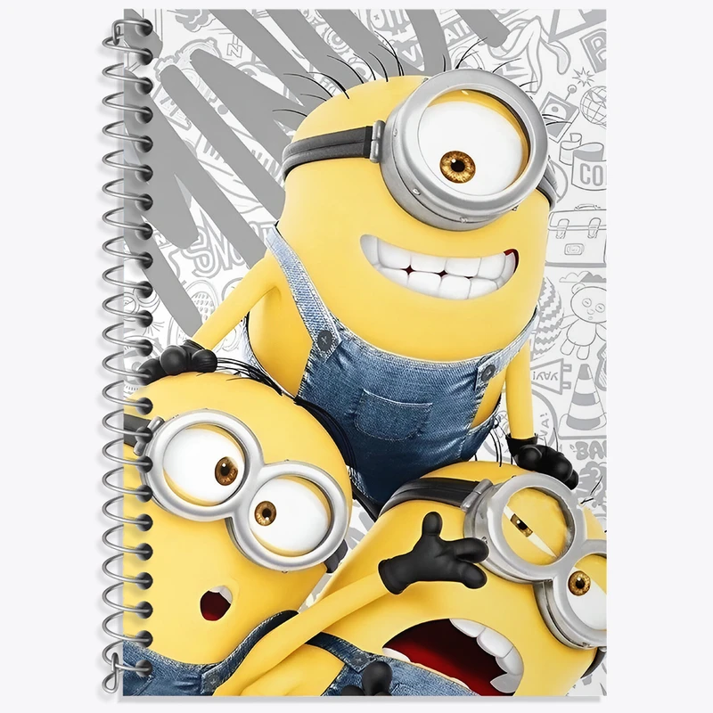 دفتر نت موسیقی 50 برگ خندالو طرح مینیون‌ها (Minions) کد F3391