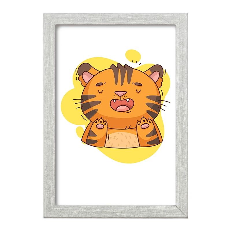 تابلو خندالو طرح ببر حیوانات بامزه کد 37177