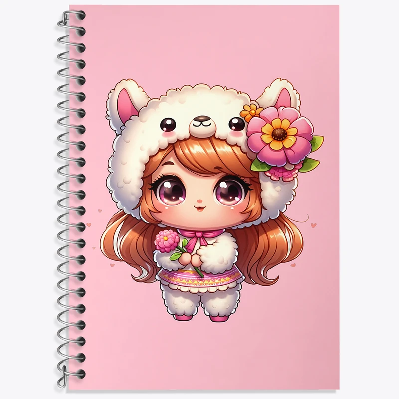 دفتر نت موسیقی 50 برگ خندالو طرح دختر کیوت کد F3619