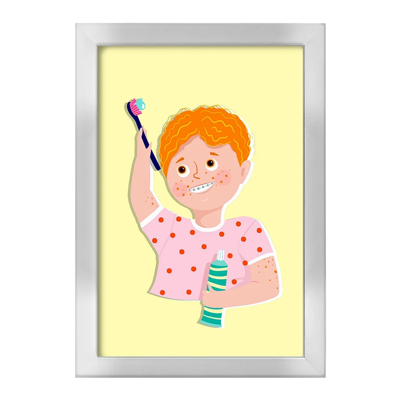 تابلو خندالو طرح دندان و دندانپزشکی کودکانه کد 27750