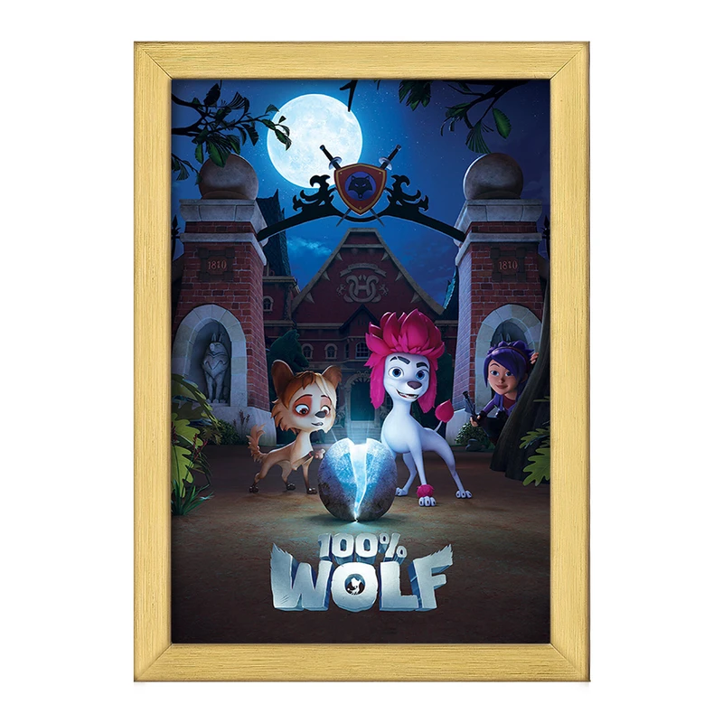 تابلو خندالو طرح صد درصد گرگ Wolf 100%  کد 4815