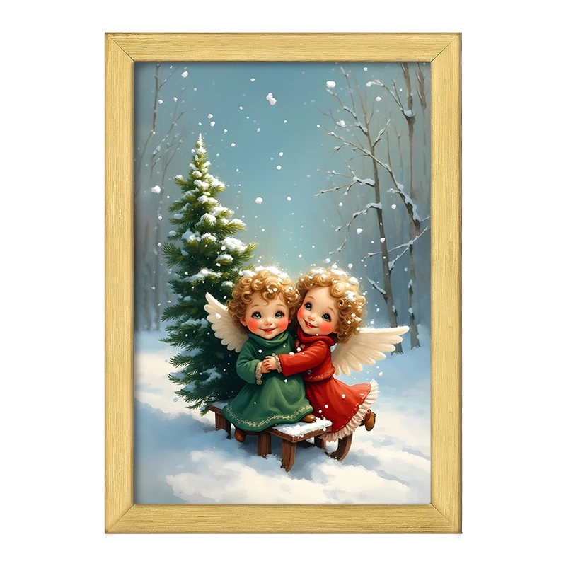 تابلو خندالو طرح فرشته ی کیوت کد F8259