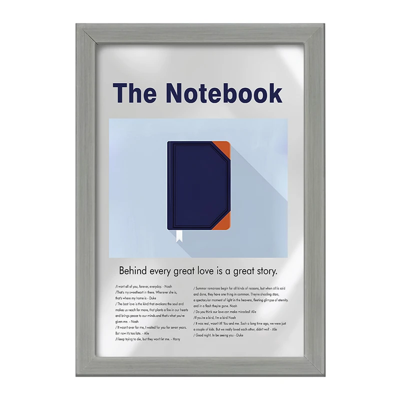 تابلو خندالو طرح دفترچه خاطرات (The Notebook) کد F13822