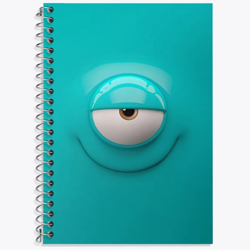 دفتر لغت 50 برگ خندالو طرح ایموجی تک چشم کد F3312