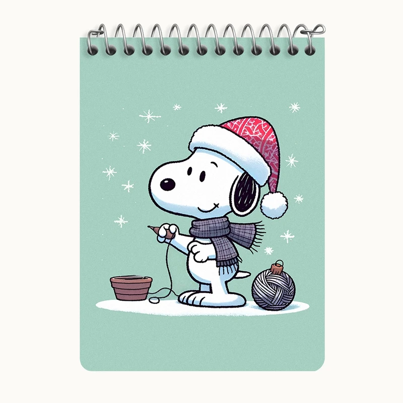 دفتر یادداشت 50 برگ خندالو طرح اسنوپی (Snoopy) کد N5956