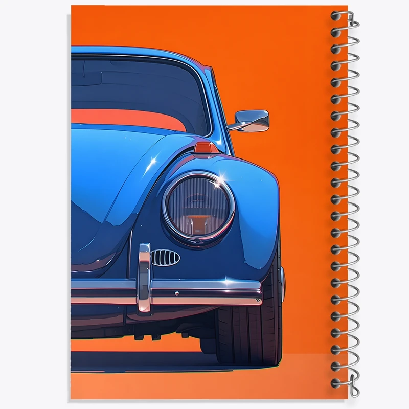 دفتر شطرنجی 50 برگ خندالو طرح فولکس کد F12017