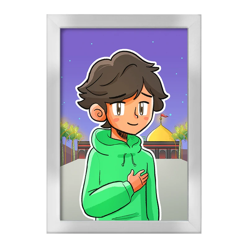 تابلو خندالو طرح کودکانه محرم و اربعین امام حسین  کد 7695