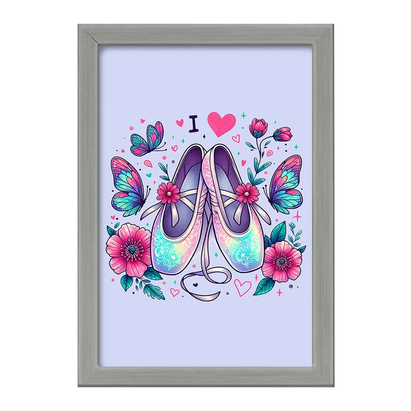 تابلو خندالو طرح کفش باله کد F2872