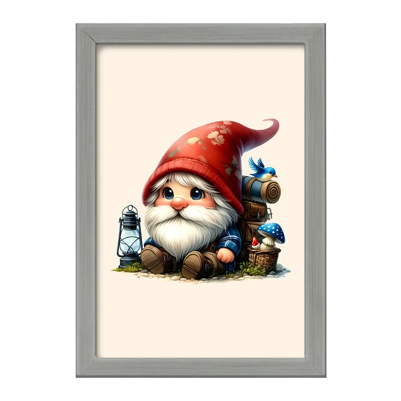 تابلو خندالو طرح کوتوله ی جهانگرد کد F6180