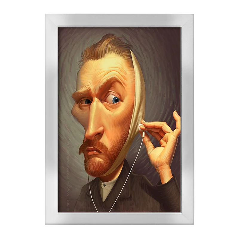 تابلو خندالو طرح ونسان ونگوگ کد F642