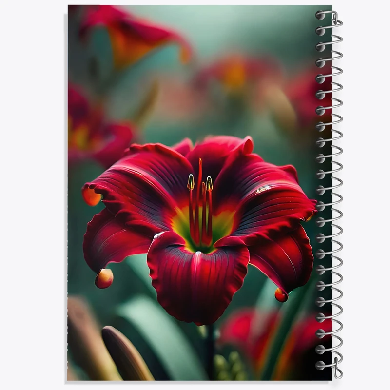 دفتر مشق 100 برگ خندالو طرح گل کد F12684