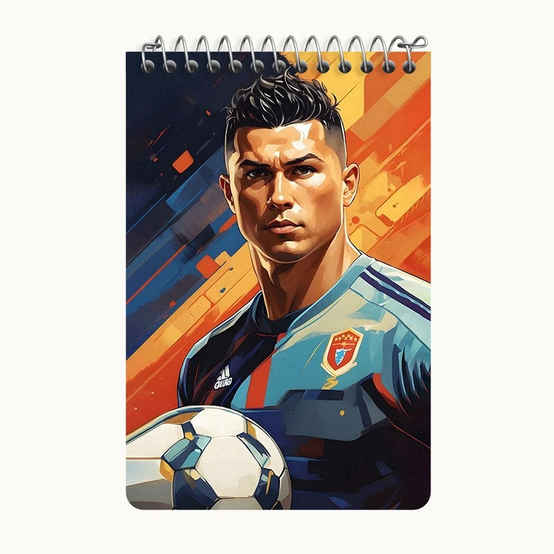 دفتر یادداشت 50 برگ خندالو طرح کریستیانو رونالدو کد F11978