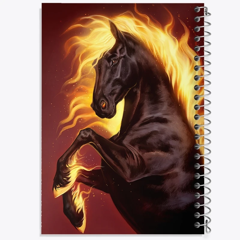 دفتر طراحی 50 برگ خندالو طرح اسب کد F1235