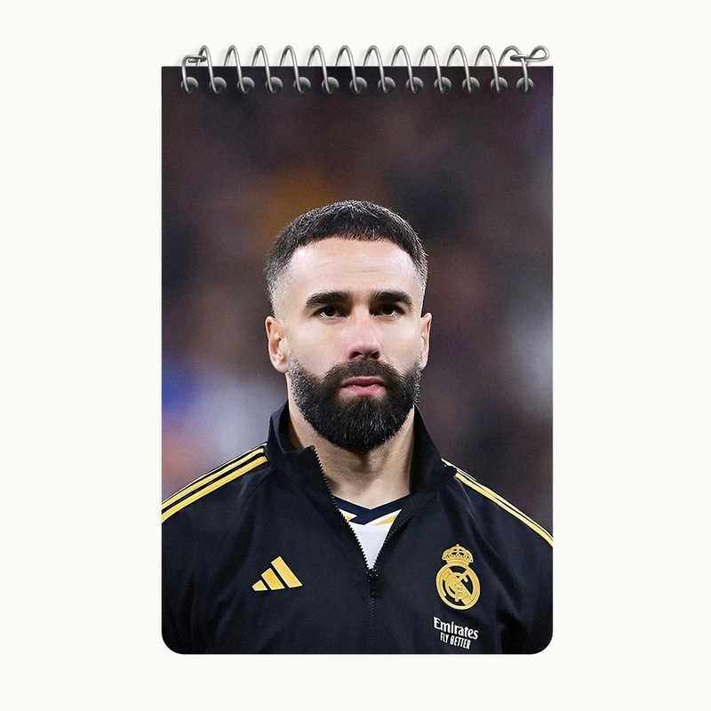 دفتر یادداشت 50 برگ خندالو طرح دنی کارواخال (Dani Carvajal) کد F14339