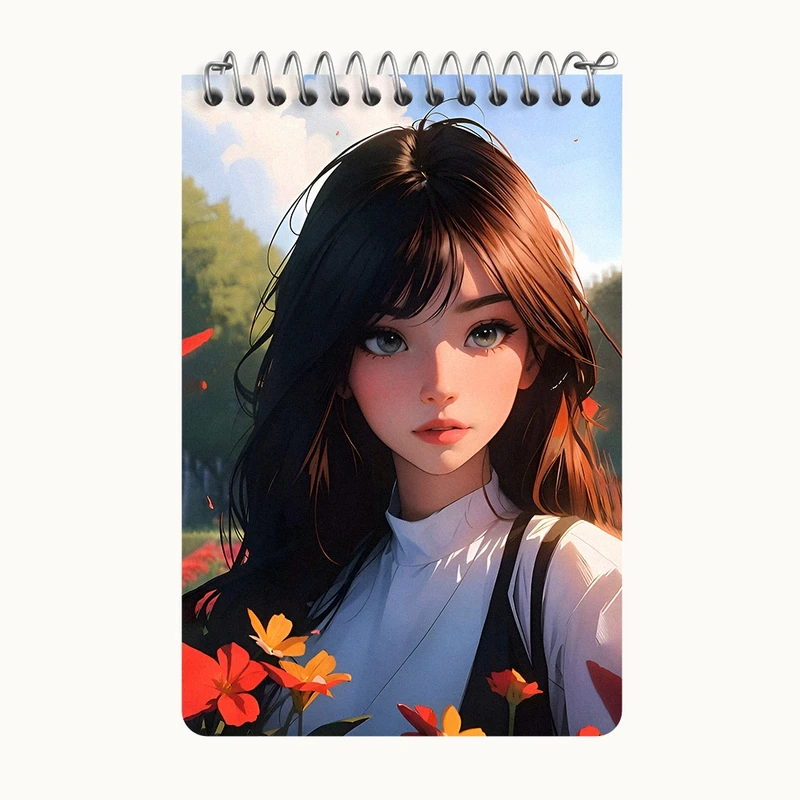 دفتر یادداشت 50 برگ خندالو طرح دخترانه کد F8057