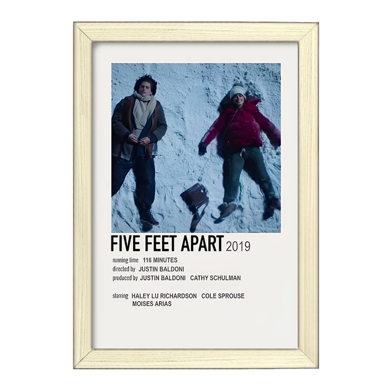 تابلو خندالو طرح پنج قدم فاصله (Five Feet Apart) کد F13196