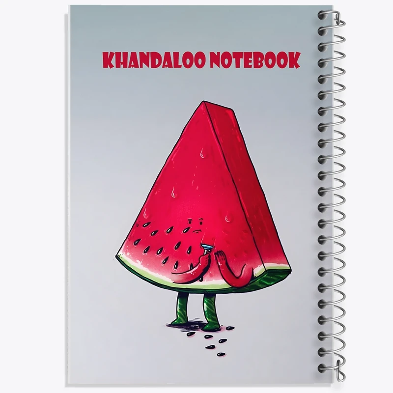 دفتر ژورنال نویسی 50 برگ خندالو مدل نقطه ای طرح هندوانه بامزه کد N7376