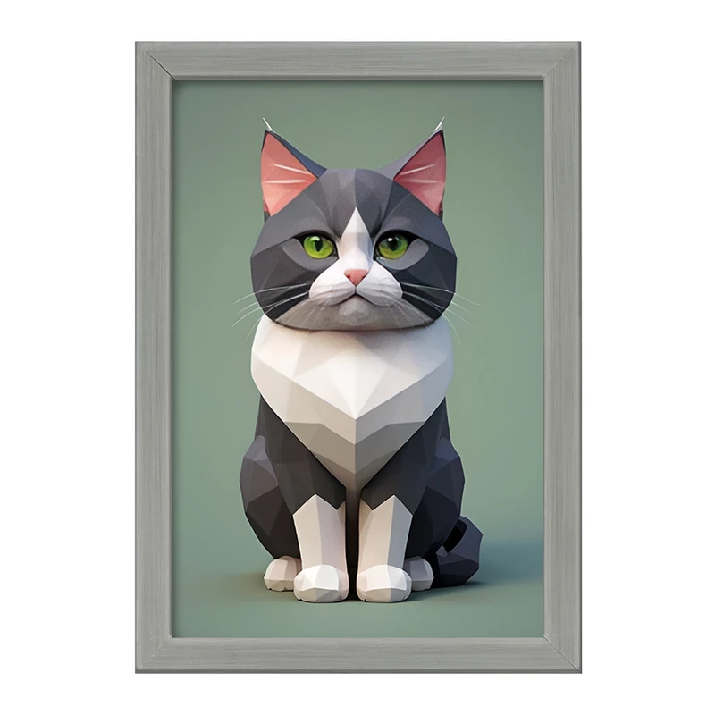 تابلو خندالو طرح گربه کد F12700