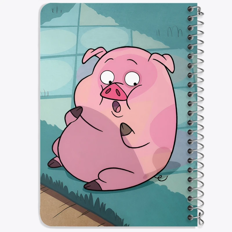 دفتر یادداشت 50 برگ خندالو طرح آبشار جاذبه (Gravity Falls) کد N9212