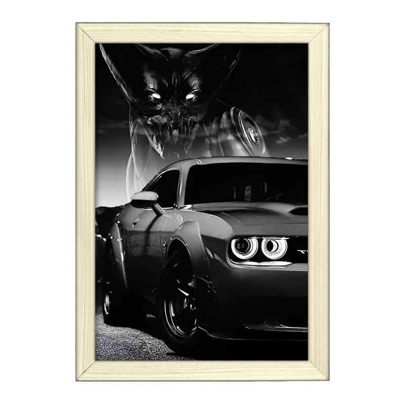 تابلو خندالو طرح ماشین اسپرت کد F10372