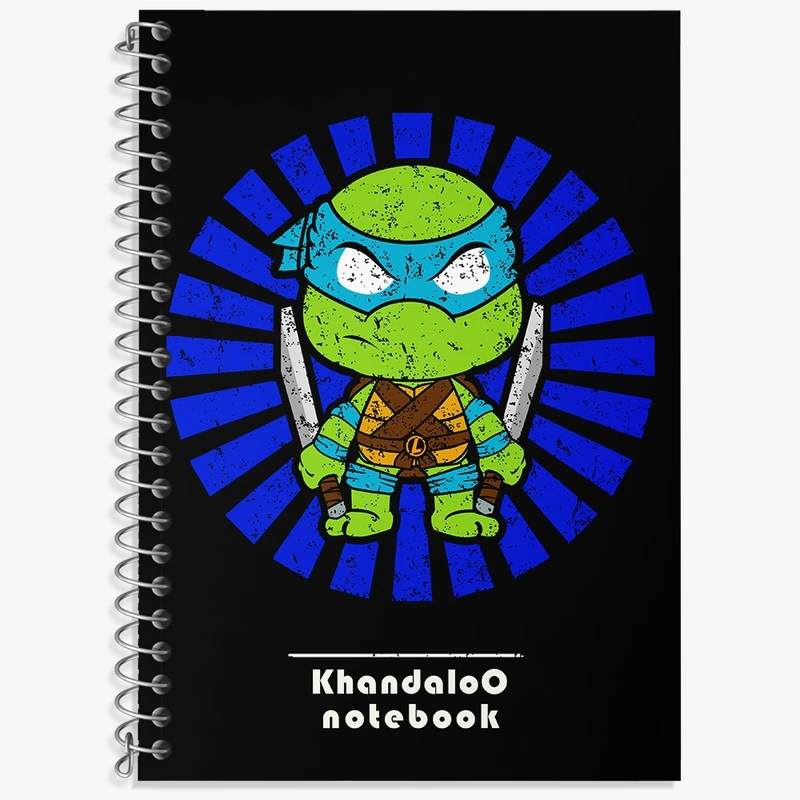 دفتر لغت 50 برگ خندالو طرح لاکپشت های نینجا کد N9455