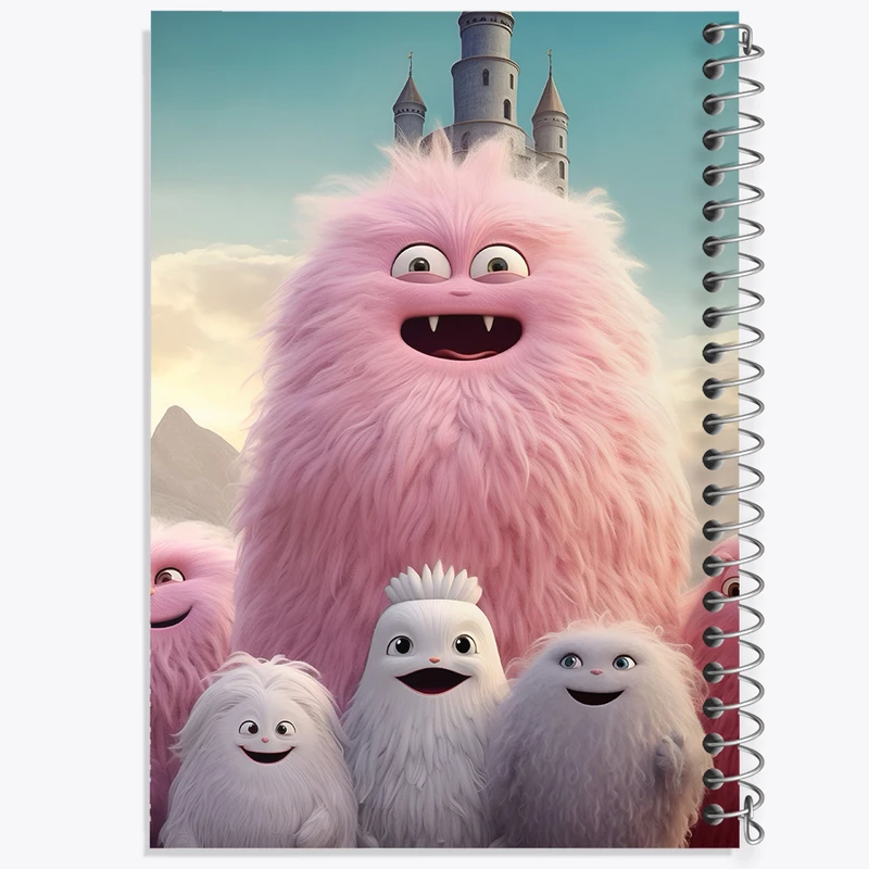 دفتر نقاشی 50 برگ خندالو طرح هیولاهای بامزه کد F10852