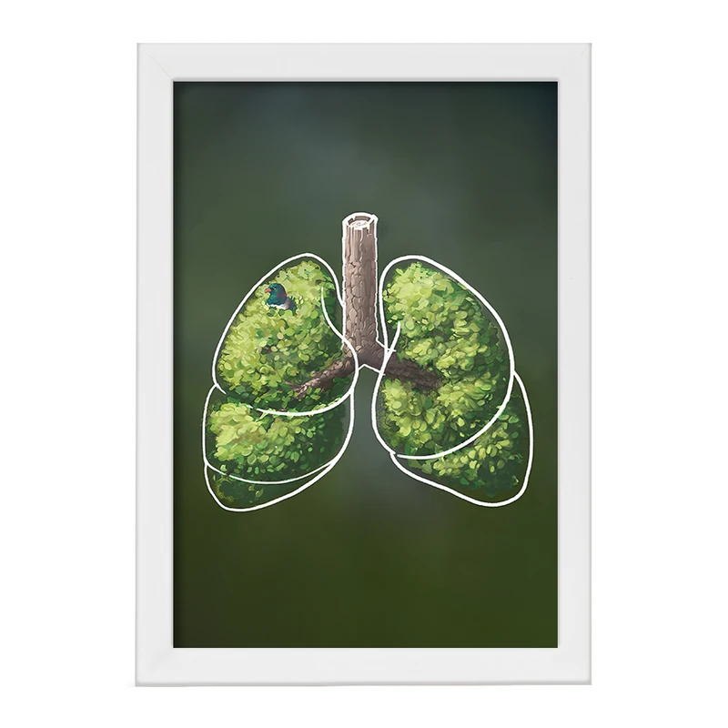 تابلو خندالو طرح ریه (Lungs) کد F14052