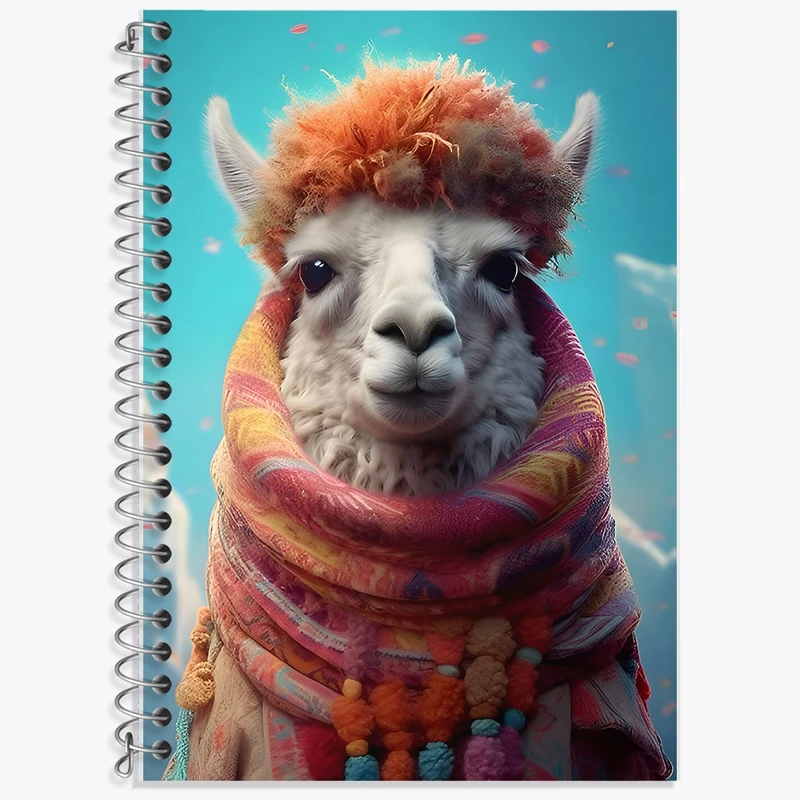 دفتر لغت 50 برگ خندالو طرح لاما کد F9953