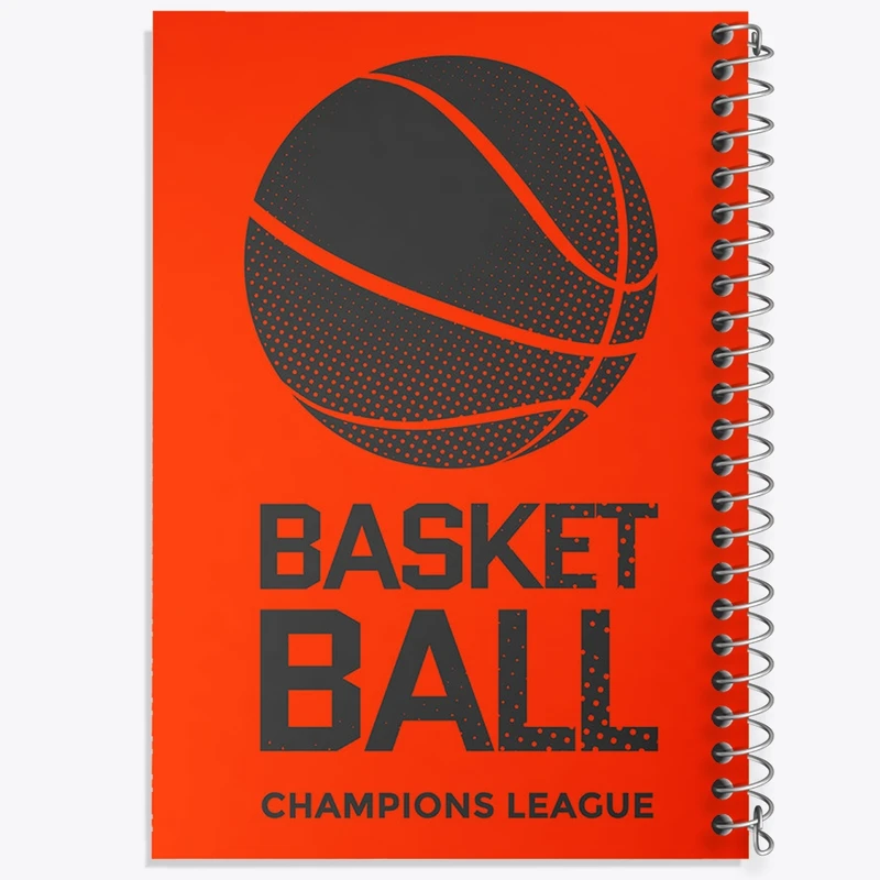 دفتر طراحی 50 برگ خندالو طرح بسکتبال  کد 4984