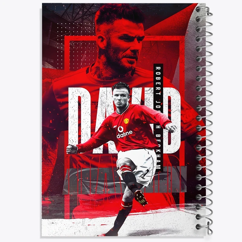 دفتر ژورنال نویسی 50 برگ خندالو مدل نقطه ای طرح دیوید بکام (David Beckham) کد F13513