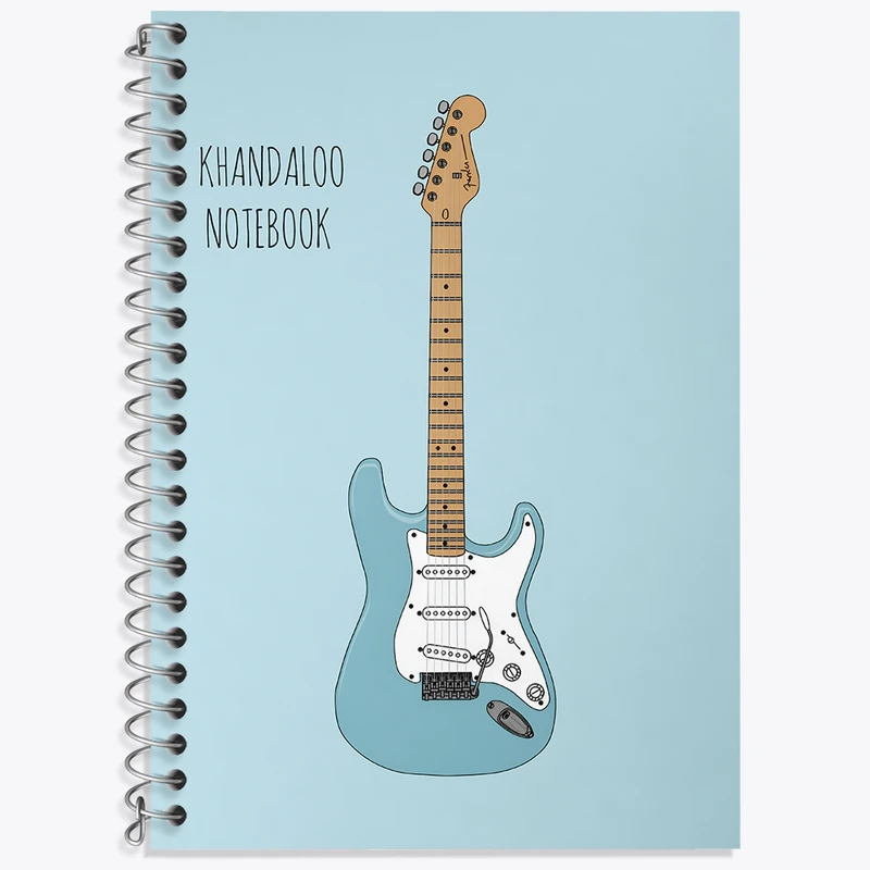 دفتر لغت 50 برگ خندالو طرح گیتار الکتریک (Electric guitar) کد N8070