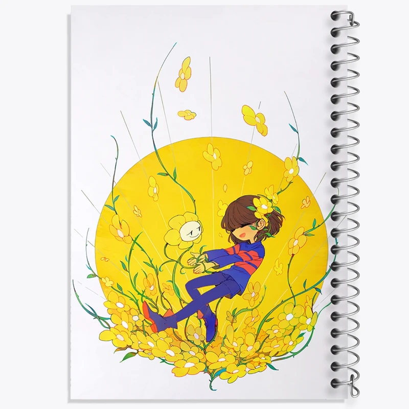 دفتر طراحی 50 برگ خندالو طرح بازی آندرتیل (Undertale) کد 31765