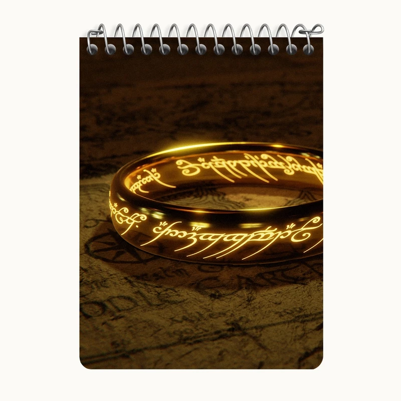 دفتر یادداشت 50 برگ خندالو طرح ارباب حلقه ها (Lord Of The Rings) کد N8341