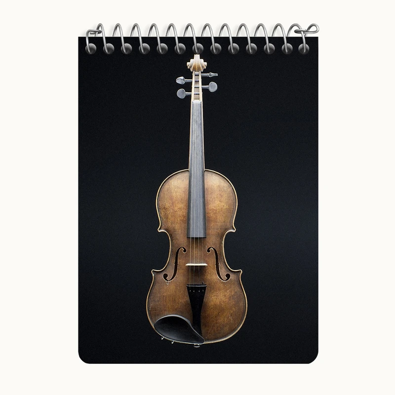 دفتر یادداشت 50 برگ خندالو طرح ویولن (Violin) کد N8067