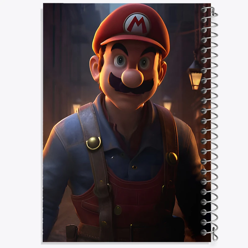 دفتر مشق 50 برگ خندالو طرح سوپر ماریو (Super Mario) کد F8997