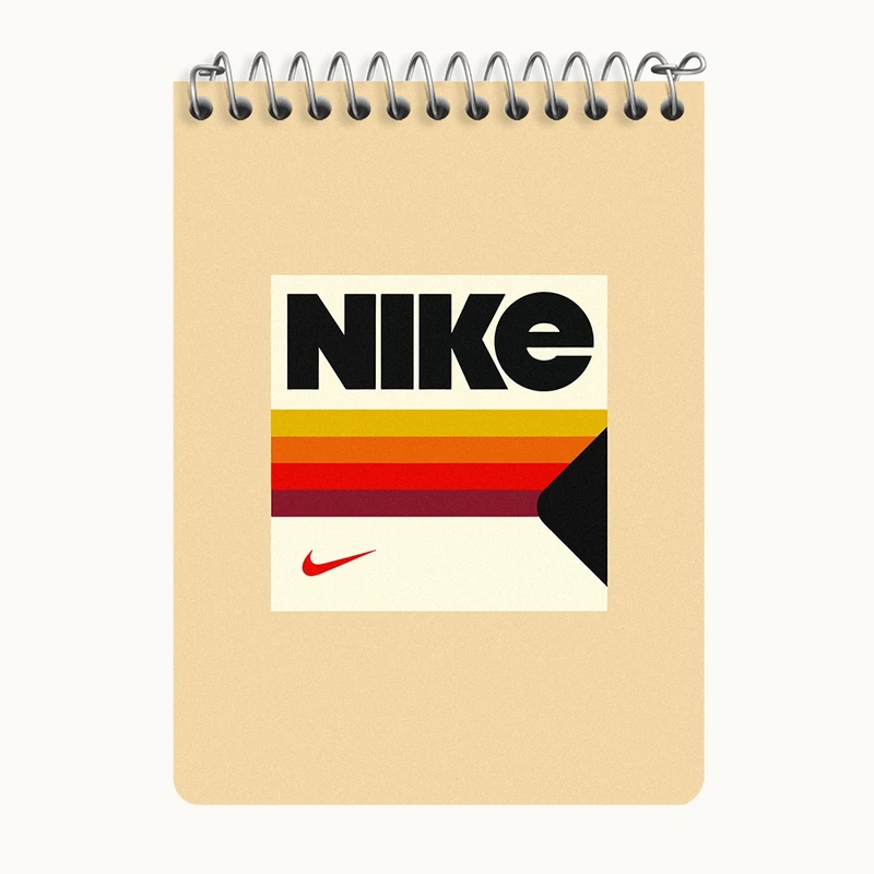 دفتر یادداشت 50 برگ خندالو طرح نایک (Nike) کد N5109